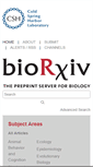Mobile Screenshot of biorxiv.org