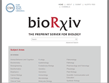 Tablet Screenshot of biorxiv.org